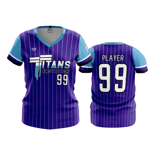 WOMENS V-NECK TITANS-FASTPITCH-1