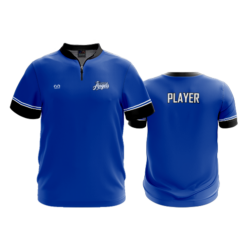 UNISEX QUARTER ZIP MICRO FIBER SHORT SLEEVE LITTLE-ANGELS-BASKETBALL