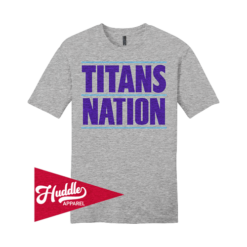DISTRICT UNISEX T-SHIRT TITANS-FASTPITCH-FR