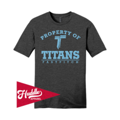DISTRICT UNISEX T-SHIRT TITANS-FASTPITCH-FR