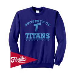 PORT UNISEX CREW SWEATSHIRT TITANS-FASTPITCH-FR