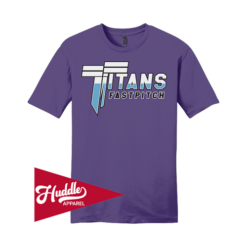 DISTRICT UNISEX T-SHIRT TITANS-FASTPITCH-FR