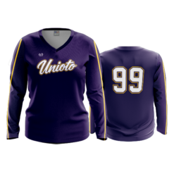 WOMENS V-NECK LONGSLEEVE UNIOTO-BBALL