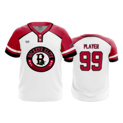 MENS 2-BUTTON SCOOP NECK LYCRA MESH BUCKEYE-ELITE-BB-8