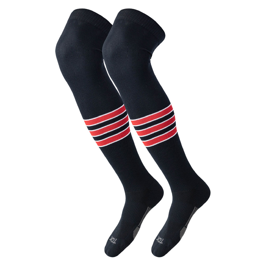 TCK - OVER THE KNEE - BLK/RED/WHITE